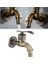 Duvar Çinko Alaşım Bibcock Bahçe Çamaşırhane Lavabo Bataryası Paspas Taps Bronz (Yurt Dışından) 2