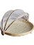 2pcs/set Yuvarlak Bambu ve Örgü Gıda Kapağı Yemek Çadır Piknik Sepeti Sunan (Yurt Dışından) 3
