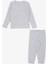 Macawı Erkek Çocuk Pijama Takımı Rakam Desenli 1.5-5 Yaş, Açık Gri Melanj 1