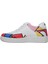 Kadın Vegan Deri Beyaz Sneakers - Painting in Harmony Tasarım 4