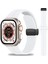 Yenilikçi Tasarımlı Apple Watch 41MM Için Kaliteli Silikon Kayış - Metal Manyetik Toka, Su Geçirmez, Spor Stili ve Kolay Takılıp Çıkarılabilir 1