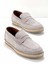 Gri Süet Leather Erkek Loafer Ayakkabı E01902459802 1