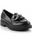 Siyah Rugan Kadın Loafer Ayakkabı K01257067011 2