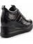 Siyah Kırışık Kadın Sneaker K01313500409 3
