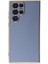 Samsung Galaxy S22 Ultra Parlak Kenarlı Bark Silikon Kılıf - Mavi 1