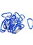 20X Carabiner Clip Snap Yayı Keying D-Ring Hook 4.6x2.5cm Mavi (Yurt Dışından) 1