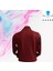 Erkek Fermuarlı Bordo Dalgıç Kumaş Sweatshirt 2