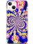 Apple iPhone 13 Mini Kılıf Uv Baskılı Abxbi 1 Silikon Renkli Hipnoz 1