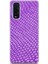 Oppo Find X2 Kılıf Uv Baskılı Abxbi 10 Desenli Mor Petek 1
