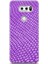 Lg V30 Kılıf Uv Baskılı Abxbi 10 Arka Kapak Mor Petek 1