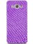 Samsung Galaxy A8 2016 Kılıf Uv Baskılı Abxbi 10 Koruma Kılıfı Mor Petek 1