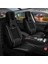 seat Toledo Uyumlu Lüks Deri Oto Koltuk Kılıfı 5'li Set Siyah Beyaz 1