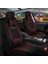 Fiat Egea Stw Uyumlu Lüks Deri Oto Koltuk Kılıfı 5'li Set Siyah Kırmızı 1