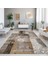 Ilyaki Home Hadley Desenli Kadife Pamuk Tabanlı Yıkanabilen Kaydırmaz Salon Halısı 1