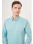 Regular Fit Paşa Yaka Kol İçi Apoletli Yeşil Erkek Gömlek GM23Y231146_D47 3