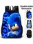 Sonic Temalı Çift Taraflı Öğrenci Sırt Çantası - Açık Mavi (Yurt Dışından) 4