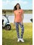 Kadın Çiçek Desen Basklı T-Shirt Pijama Takımı 4293 1