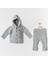 Unisex Bebek Triko 2'li Takım Gri Melanj AC24335 1