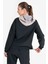 Siyah Kadın Yarım Fermuarlı Kapüşonlu Sweatshirt 23N-2106 5