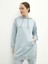 Lcw Modest Kapüşonlu Düz Uzun Kollu Oversize Kadın Sweatshirt Tunik 1