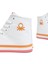 Benetton® | BN-90189 - 3374 Beyaz Turuncu - Kadın Spor Ayakkabı 5