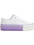 Benetton® | BN-30937 - 3114 Beyaz Lila - Kadın Spor Ayakkabı 1