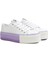 Benetton® | BN-30937 - 3114 Beyaz Lila - Kadın Spor Ayakkabı 2