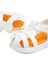 Benetton® | BN-1245- 3610 Beyaz Turuncu - Çocuk Sandalet 4