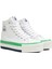 Benetton® | BN-30944 - 3114 Beyaz Yesil - Kadın Spor Ayakkabı 3