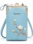 Işlemeli Kadın Mini Cep Telefonu Crossbody Uzun Cüzdan Çanta (Yurt Dışından) 1