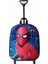 Örümcek Adam Anaokulu Kreş Çocuk Valiz Sırt Çantası Çekçekli Spiderman Tekerlekli 2