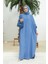 6571-FENDI Modal  Abaya Indigo 4