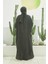 6571-FENDI Modal Abaya Siyah 3