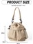 Women's Drawstring Bucket Bag - Casual Nylon Crossbody Purse (Yurt Dışından) 2