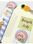 Kawaii Fruit Pembe Meyve Desenli Mıknatıslı Kitap Ayracı ve Cetvel / Yer Imi 2