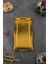Otantik 2 Kişilik (16X31.5CM) Altın Renk Dikdörtgen Tepsi 1