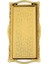 Otantik 2 Kişilik (16X31.5CM) Altın Renk Dikdörtgen Tepsi 2