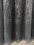 Taç Katyonik Desen Keten Görünümlü 1/2,5 Normal Pile Tül Perde Tek Kanat - Koyu Gri 100 x 250 cm 1