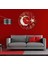 Al Bayrak Cam Saat - 60 cm 1
