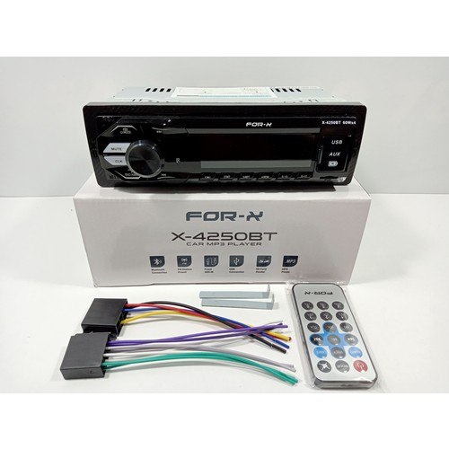 For-x Oto Teyp 4X60W Bluetoothlu, USB, Aux, SD Kart Girişi ile Premium Ses Kalitesi