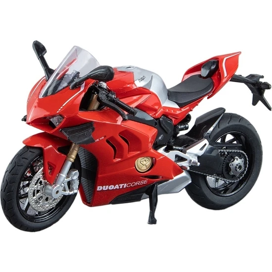 Asdfgh 1:12 Ducati V4s Motosiklet Simülasyon Alaşım Modeli Dekorasyon Şekil (Yurt Dışından)