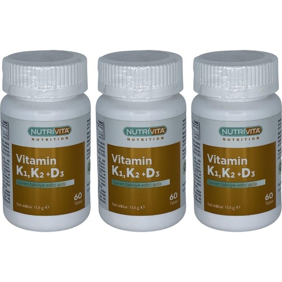 Nutrivita Nutrition Vitamin K1 Vitamin K2 Vitamin D3 Fiyatı