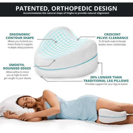 Visco Planet Visco Yastık Ortopedik Bacak Arası Yastığı Destekli Ortopedik Visco Yastık