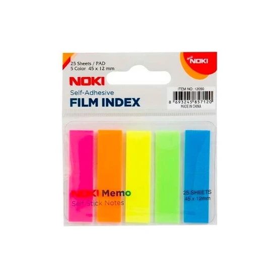 Noki Index Film  45x12 Mm 5 Renk 48 Li 25 Yaprak