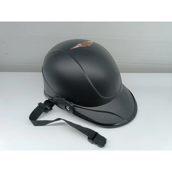 Kt Helmet Yerli Üretim-Mat Siyah Jokey Motosiklet Kaskı
