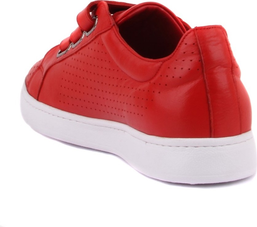 Sail Laker's - Kırmızı Deri Cırtlı Erkek Ayakkabı 101-3706-HE754 görsel 4
