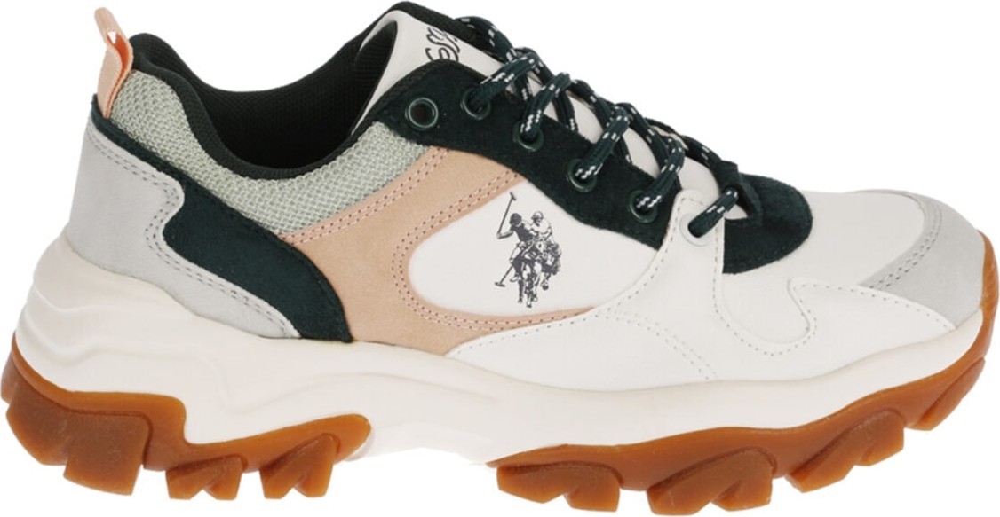 U.S. Polo Assn. Kadın Kışlık Ayakkabı Tracky Beyaz-Yeşil 20W04TRACKY