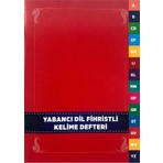 Karatay Yayınları Karatay Yabancı Dil Kelime Defteri Fihristli Karton Kapak 96 Syf