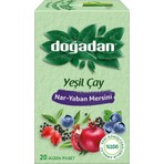 Doğadan Yeşil Çay Nar Yaban Mersini 20'li Paket Ferahlatıcı ve Doğal İçerik