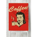 Postermanya Coffe Girl Mutfak Poster  40 x 60 cm